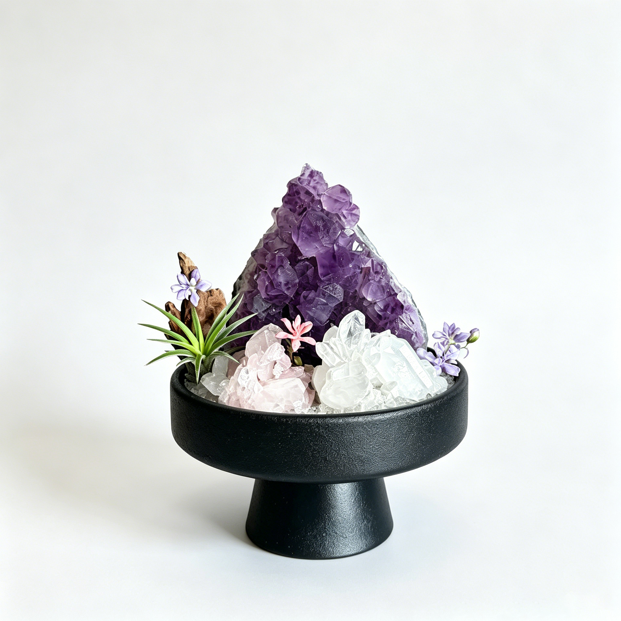 Amethyst Geode & Rose Quartz Harmony Aura