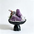 Twin Amethyst Peaks & Quartz Tranquility Aura