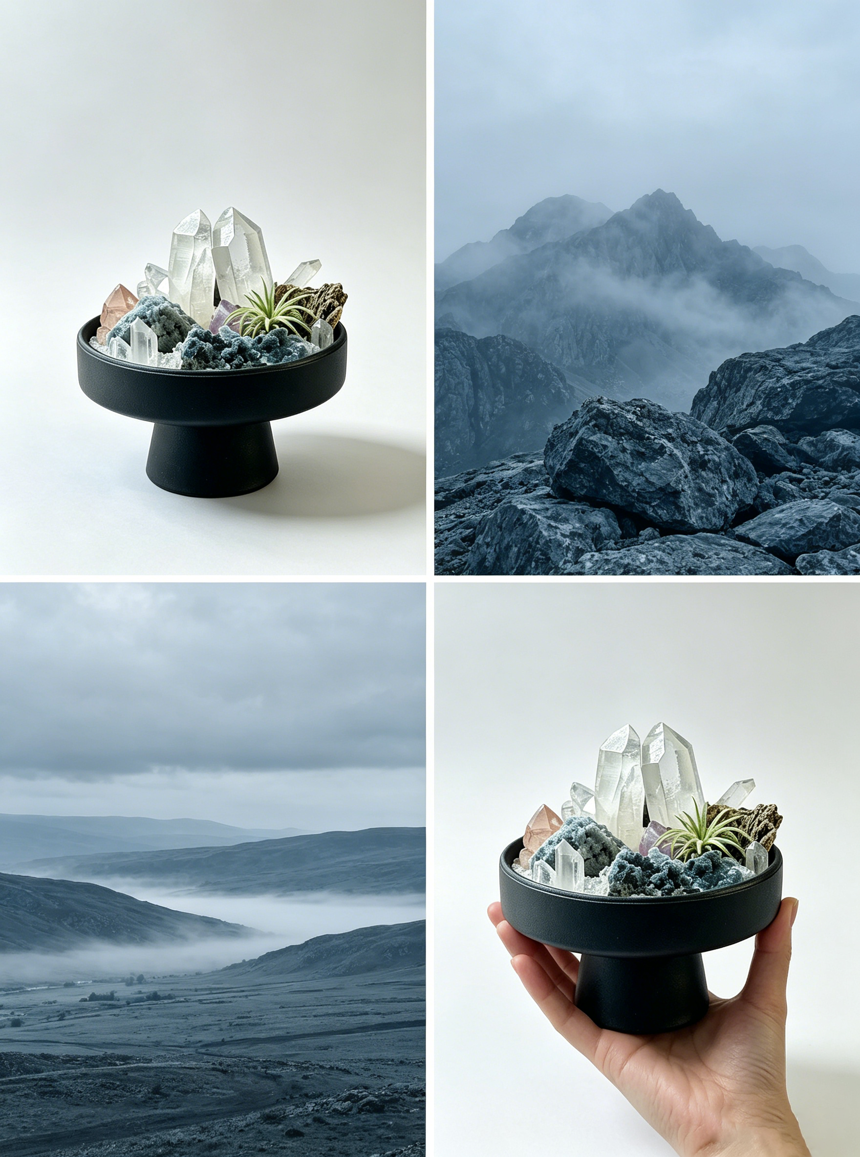 Twin Crystal Peaks & Deep Blue Ore