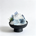 Deep Celestite Geode & Quartz Halo
