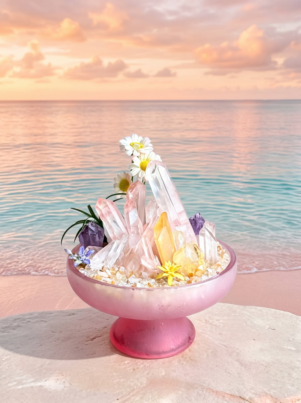 placed in a natural landscape, styled setting.