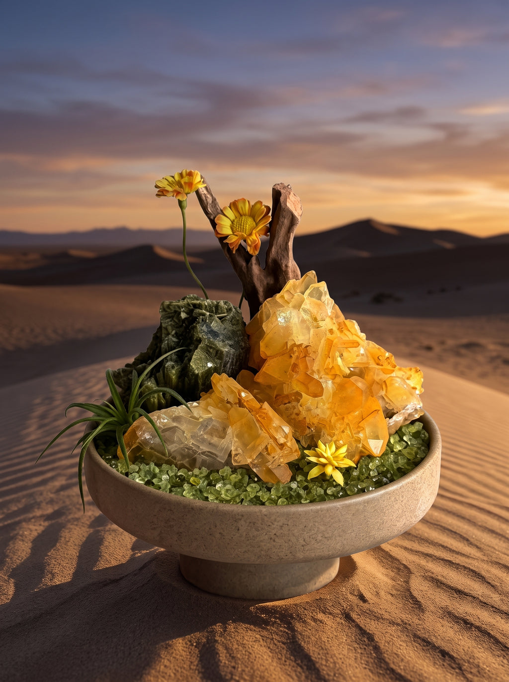  placed in a natural landscape, styled setting.

