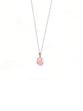 Oval Rose Quartz Pendant Necklace