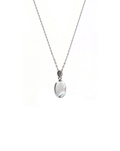 Pave Diamond Clear Quartz Necklace