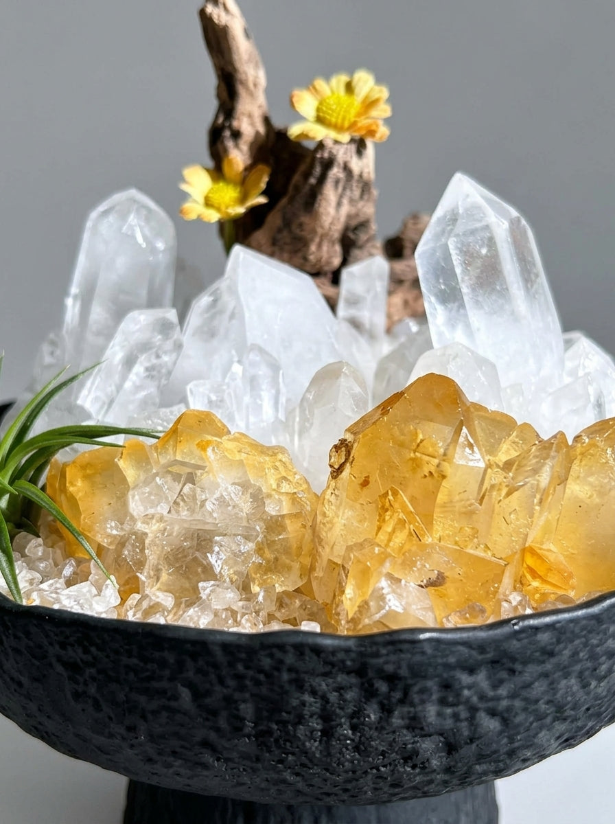 GOLDEN DAWN CLEAR QUARTZ GARDEN