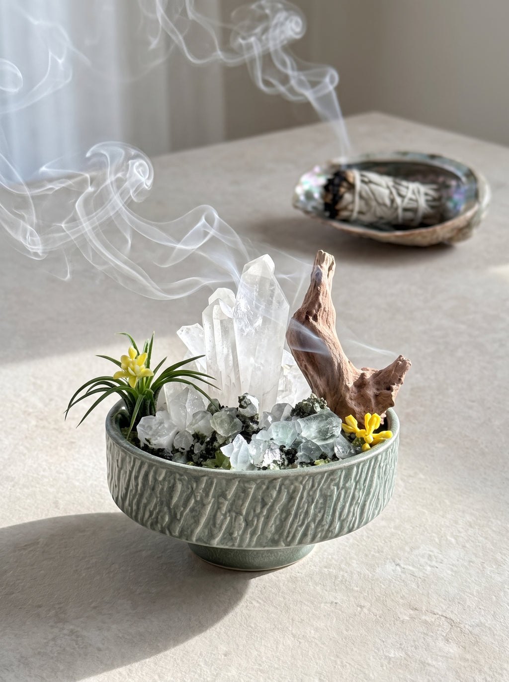 CALM SUMMIT CLEAR QUARTZ GARDEN