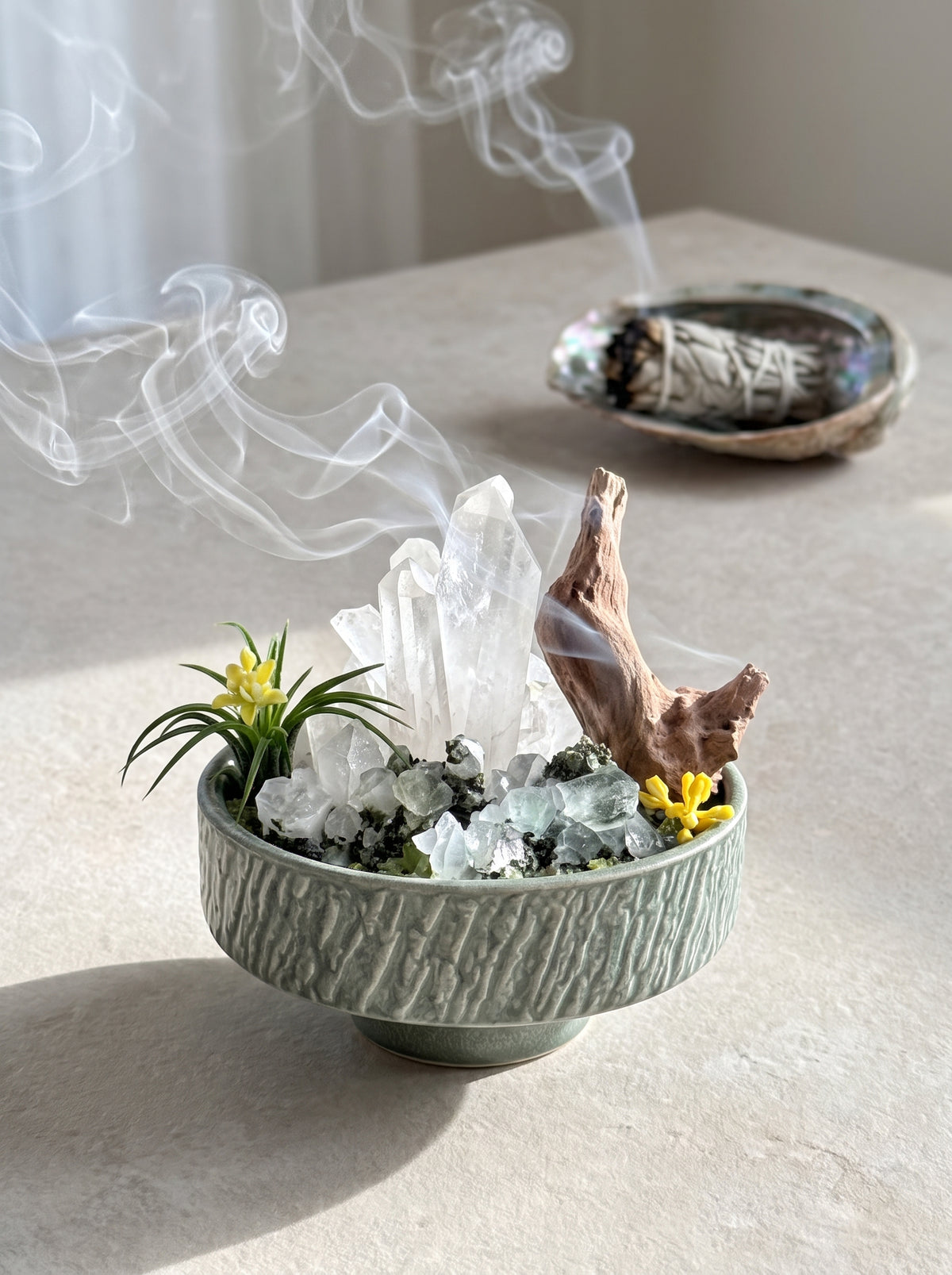 CALM SUMMIT CLEAR QUARTZ GARDEN